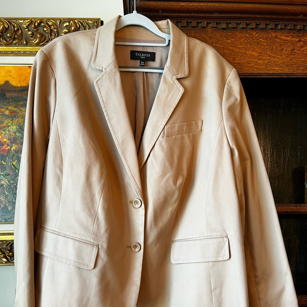 TALBOTS Size 18W Khaki Jacket